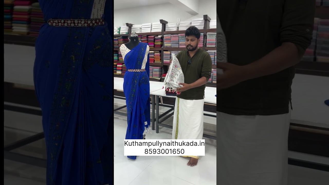 Khadhi cotton printed sarees #kuthampully #khadhicottonsarees