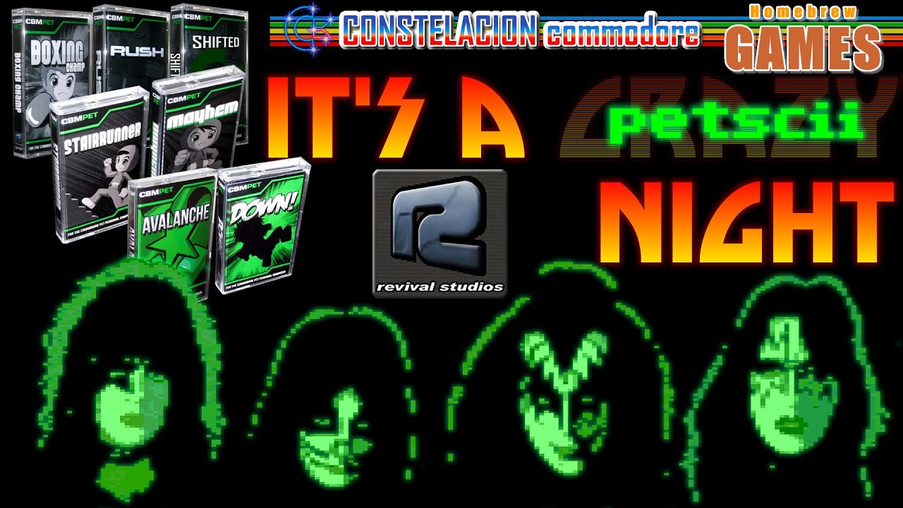 PD Games #0004 It's a crazy crazy PETSCII Night (PET)