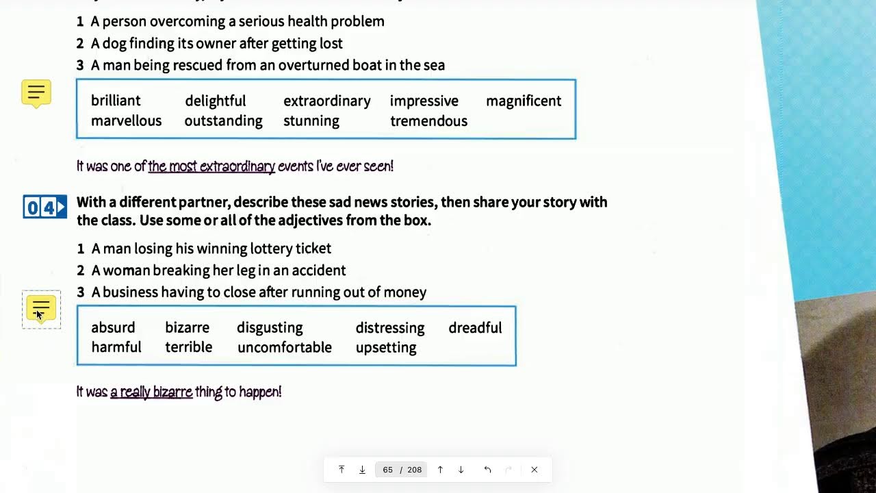 LIVE IELTS Speaking band 5 - 6.5 | Unit 3 - Expressing your feelings about a news story (2)