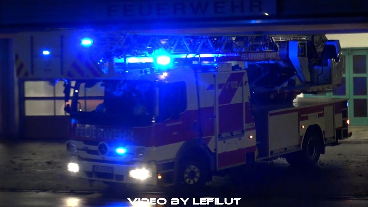 Z-CAB HLF 20 + DLK + *Neuer* RTW FW 1 BF + FuStW Polizei Trier