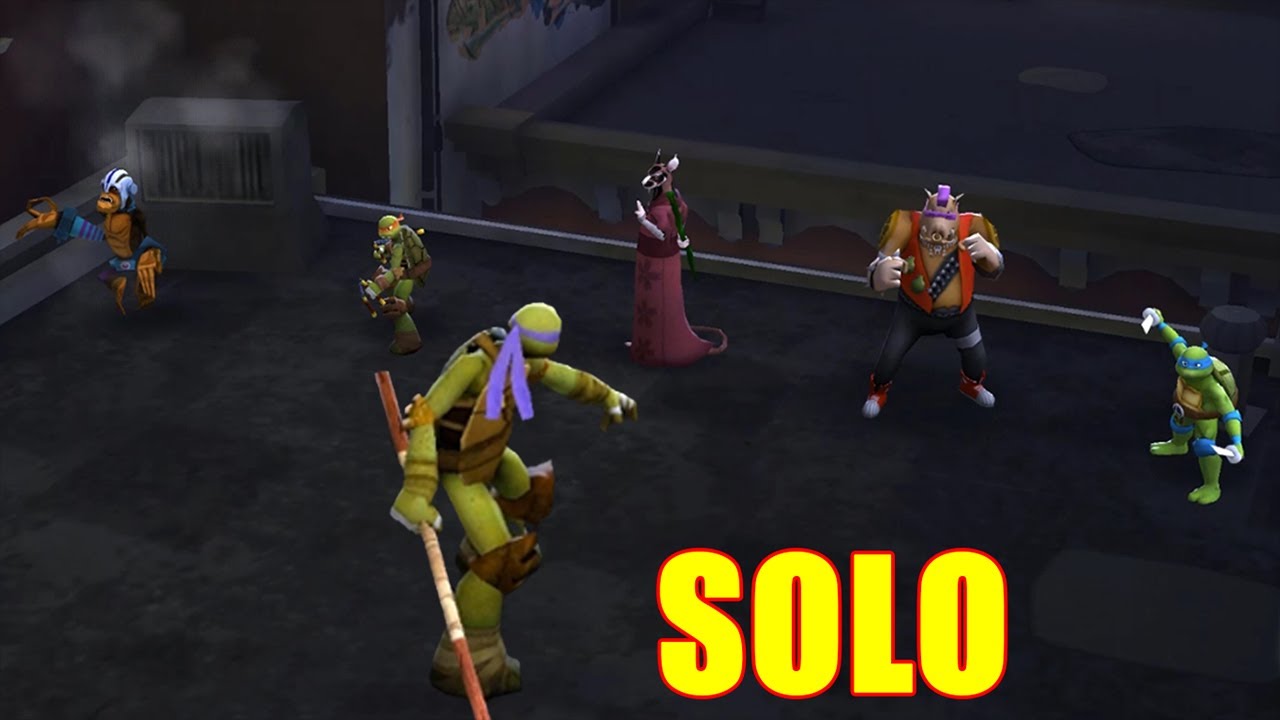 TMNT Legends Donatello Solo VS Splinter, Mikey, Bebop Classic, Leo Classic, Dr.Rockwell