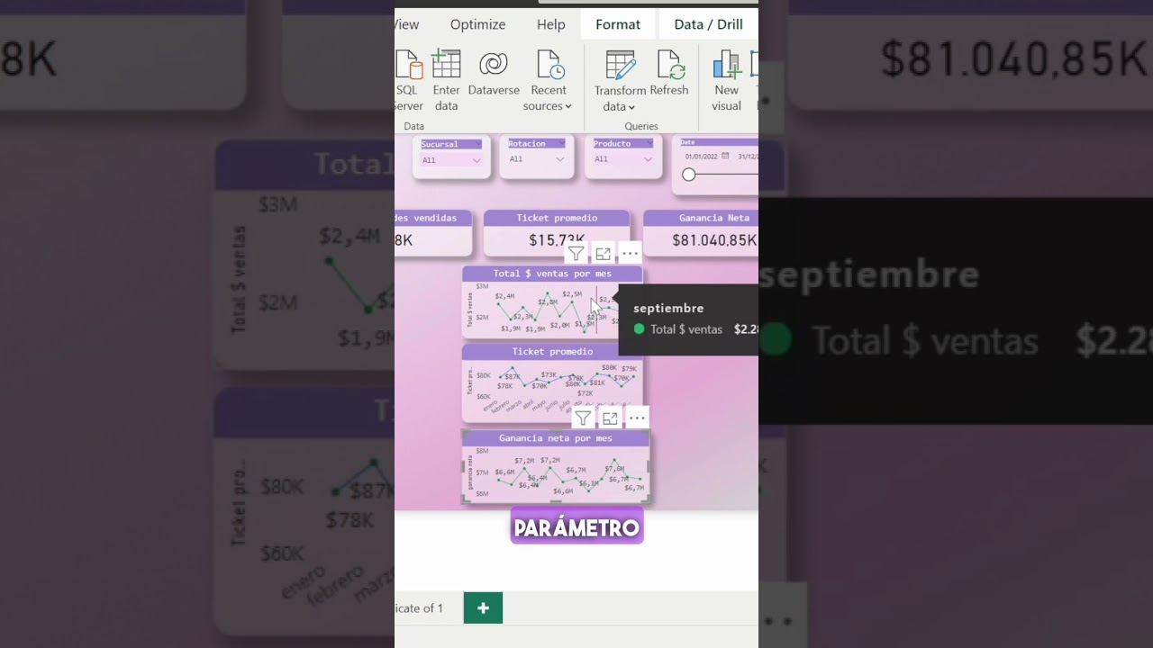 Hoy te contamos como ahorrar espacio en tu tablero con los parámetros de campo en Power BI🙌🏻