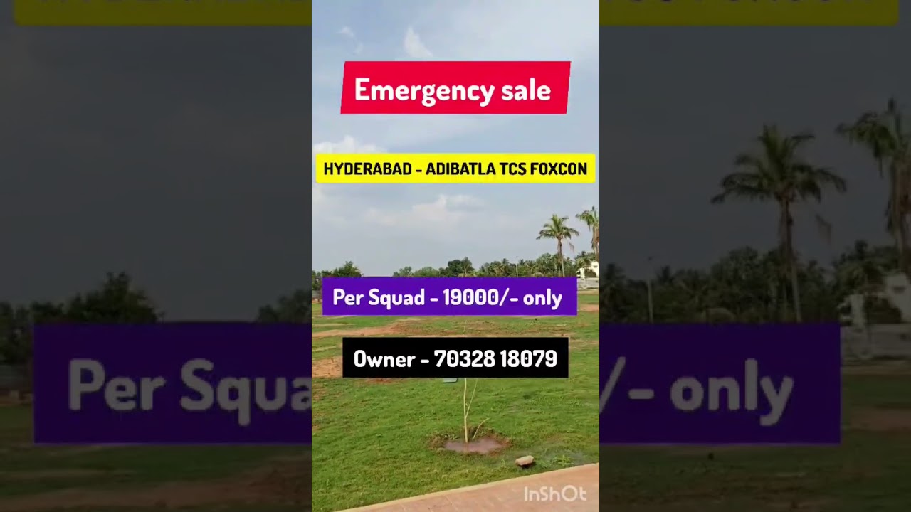 RESALE PLOT FOR SALE ||  IN HYDERABAD!