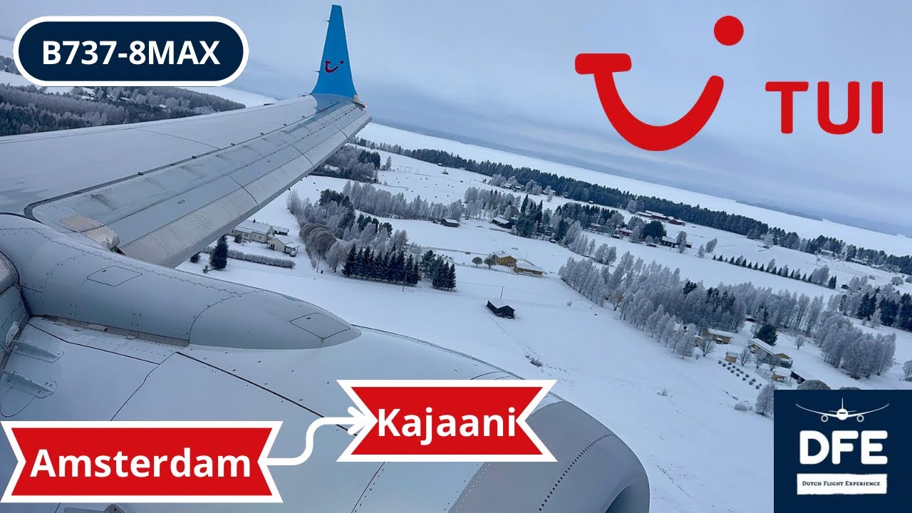 *4K*| Arctic Lakeland!!| Amsterdam - Kajaani | TUI | B737-8Max