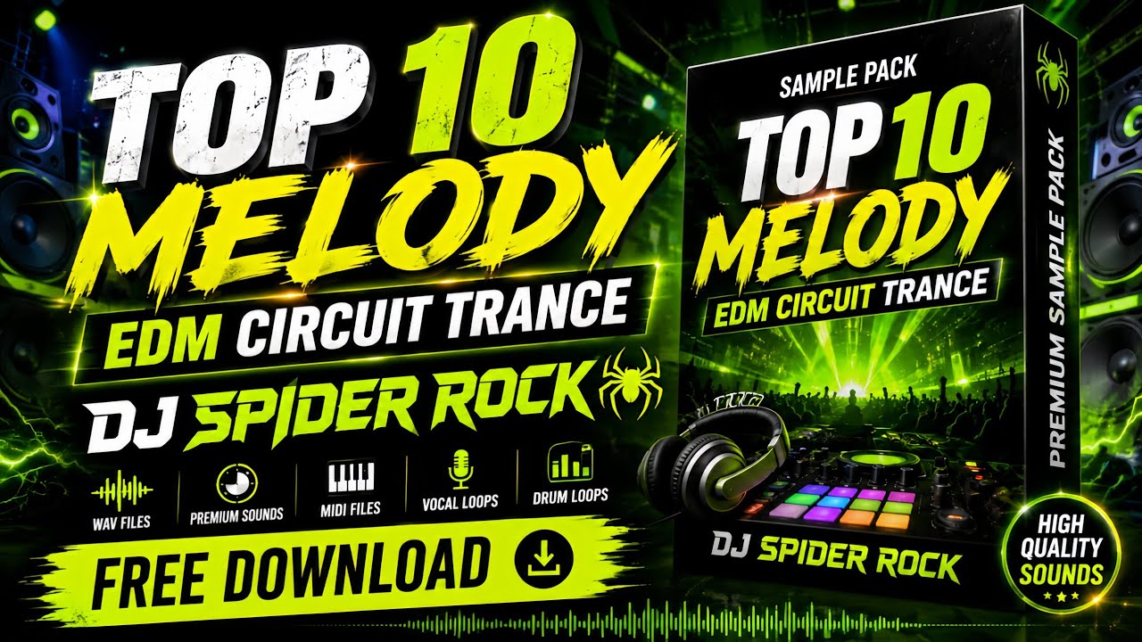 TOP 10 EDM CIRCUIT MELODY SAMPLE PACKS - FREE DOWNLOAD | DJ SPIDER ROCK