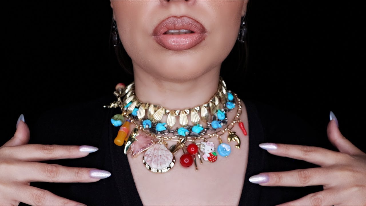 ASMR| Necklace Collection - Tingles for the Jewelry Lovers - Jingly Sounds, Scratching & Tapping
