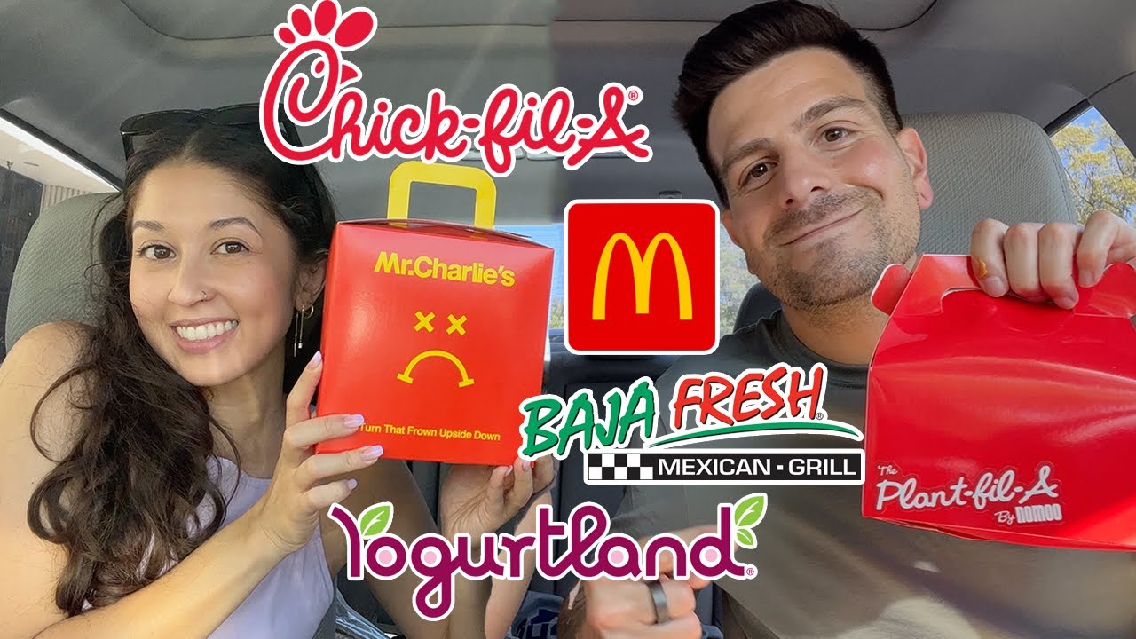 Vegan Fast Food Taste Test 🍔 (McDonald's, Chick-fil-A, Baja Fresh and Yogurtland)