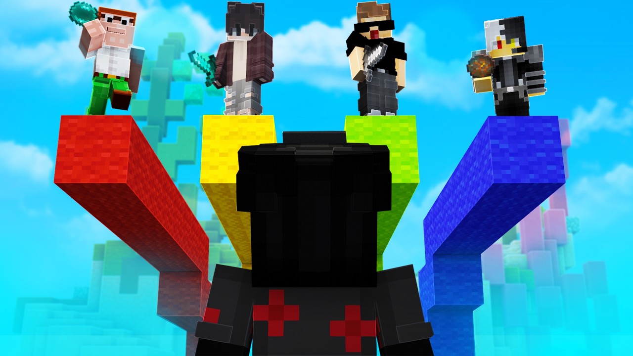 Я сражался со всеми престижными персонажами Bedwars в Minecraft