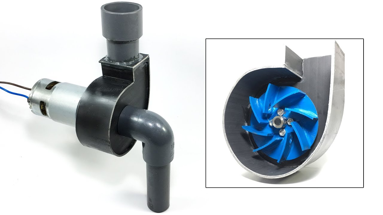 DIY Water Pump / How to make a powerful 12V water pump at home / homemade water pump