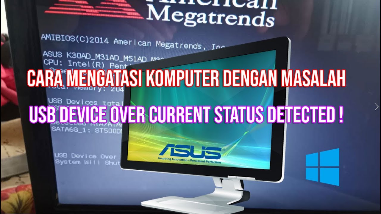 Mengatasi USB Device Over Current Status Detected