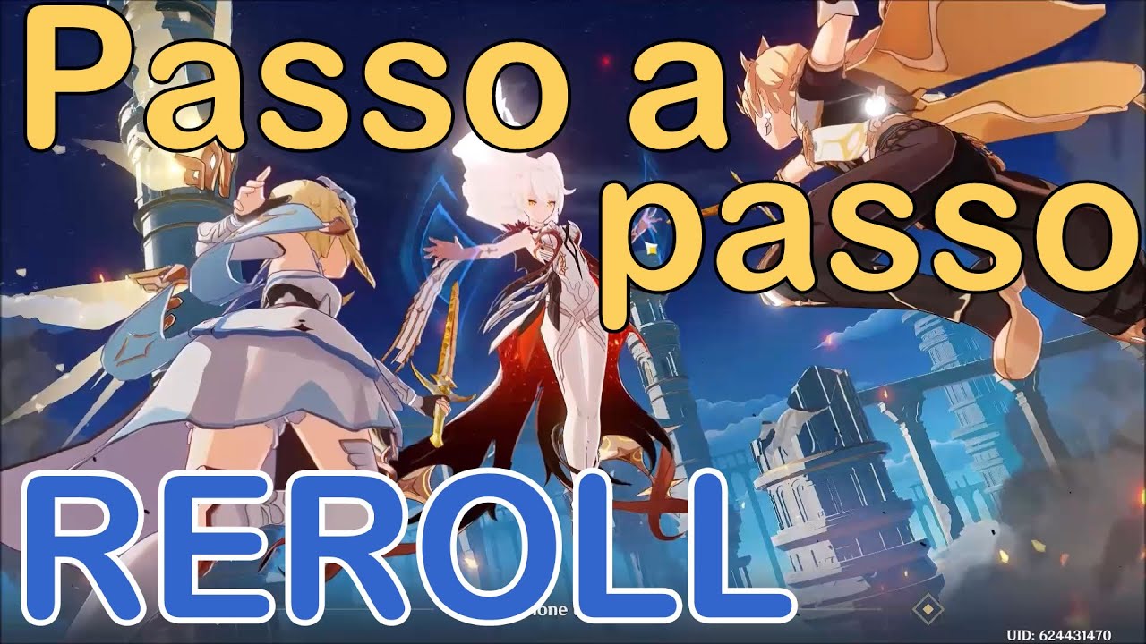 Fazendo reroll em Genshin impact