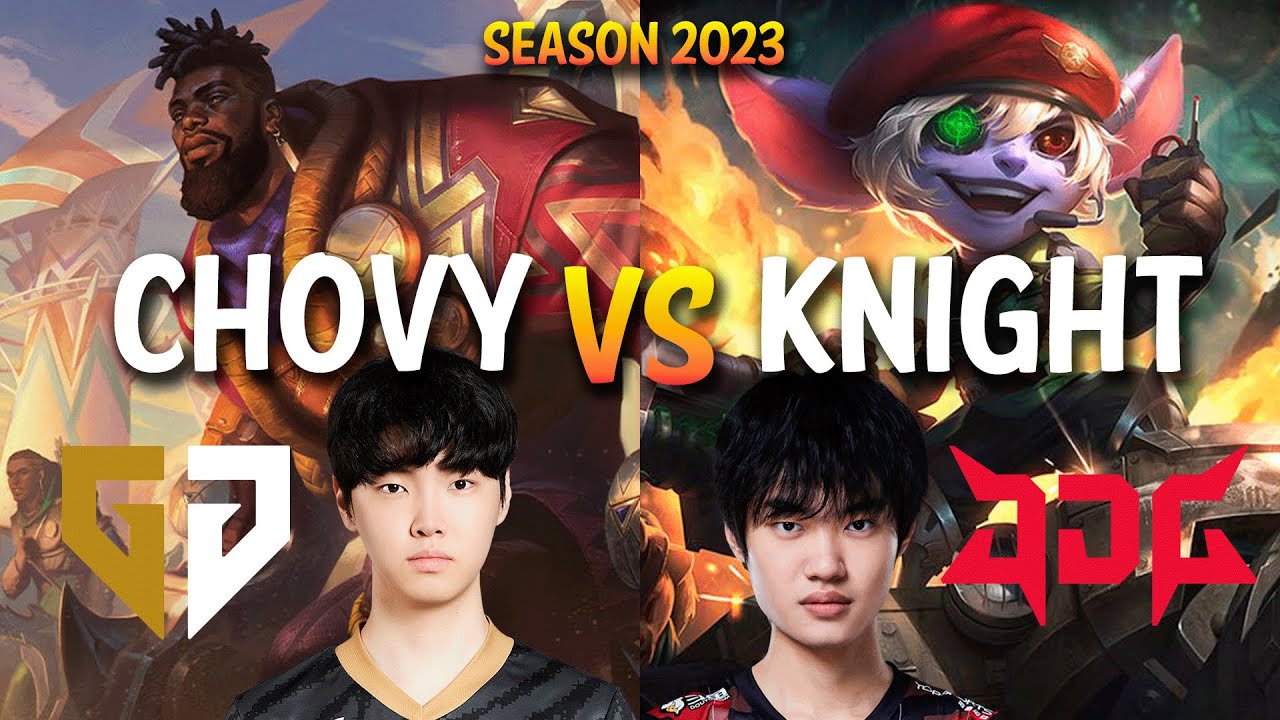 GEN Chovy vs JDG Knight - Chovy K'SANTE vs Knight TRISTANA Mid - Patch 13.14 KR Ranked