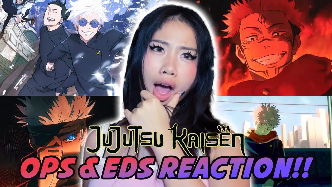 First Time REACTING To ALL JUJUTSU KAISEN Openings & Endings (1-4) | REACTION