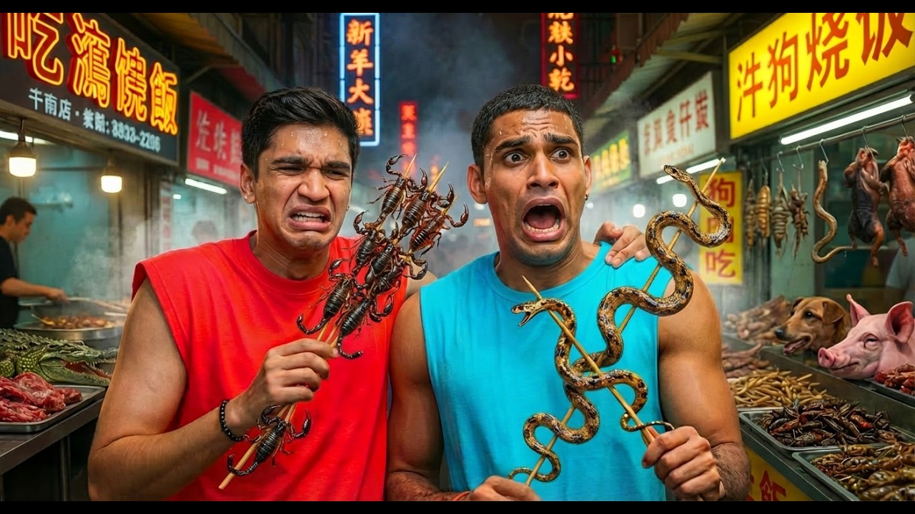 We Tried ALIVE Street Foods in Chinatown… Biggest Regret Ever 😳🔥