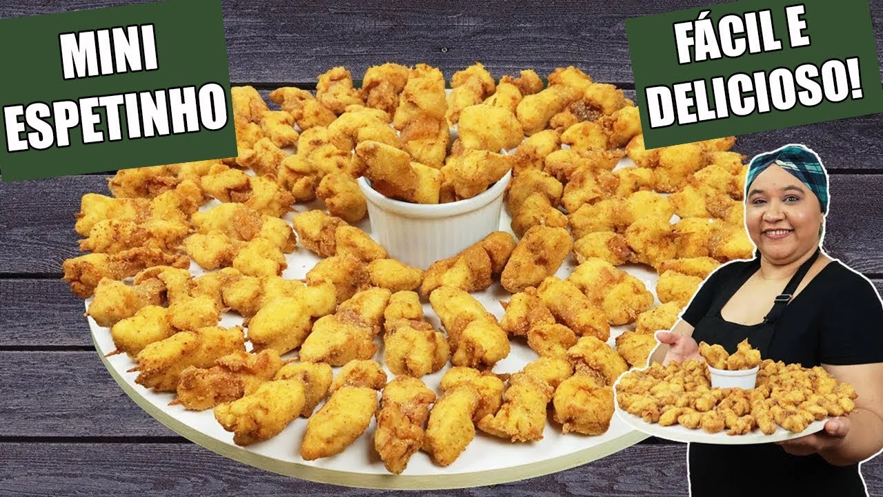 Mini ESPETINHO de FRANGO DELICIOSOE FÁCIL DE FAZER !! Cozinha sem misterio