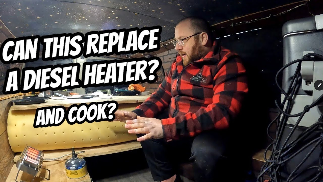 Cooking And Heating My Van With The Firemaple Sunflower 2 in 1 Gas Stove/Heater