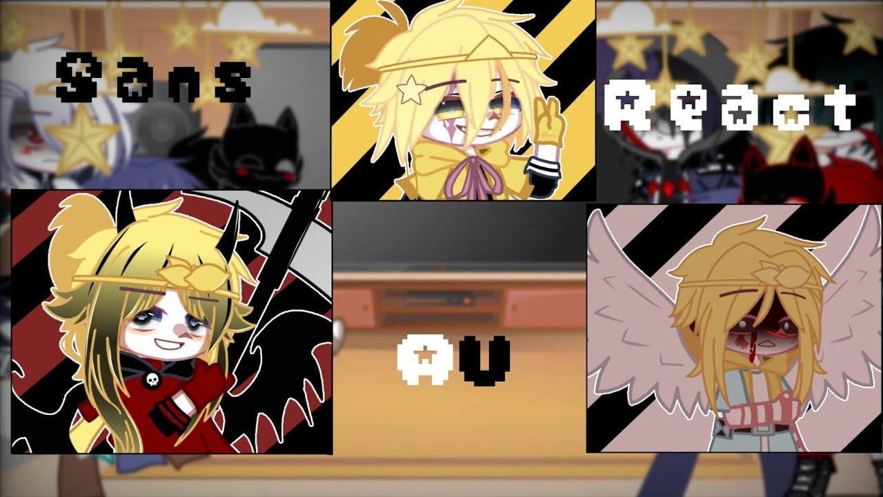 °•Sans au react to dream sans au's•°||remake||gacha club undertale au||