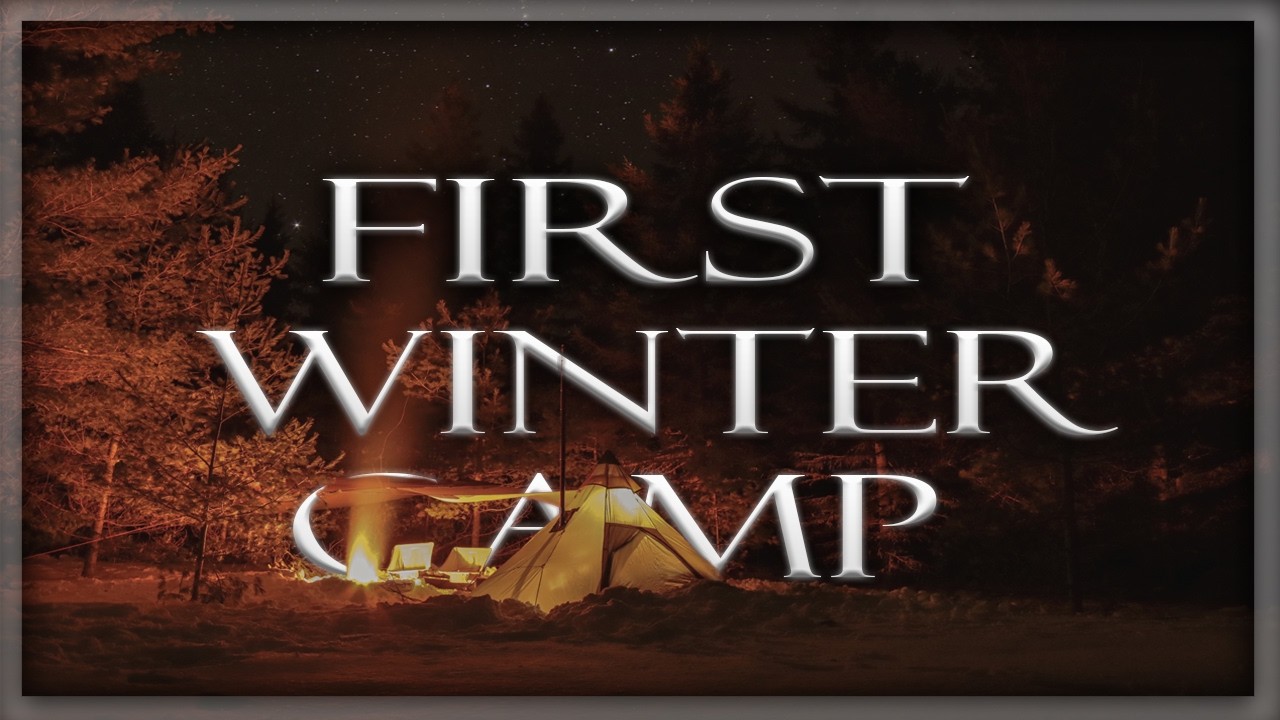 Hot Tent Camping in Rainy Winter Weather | First Ever Winter Camping Trial Run.
