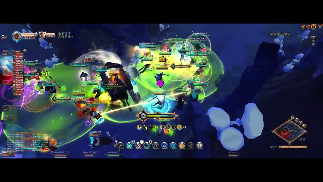 Albion Online1/30 JU、minerva、lbxx、CoCa1nE   POV JU caller石頭人   第一次打地道