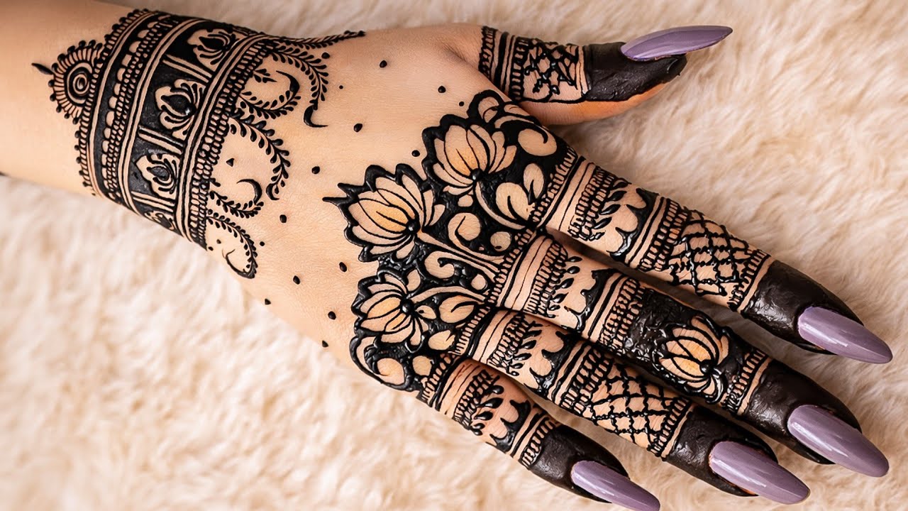 Simple & Beautiful Lotus Mehandi Design 2026 🌸 | New Bridal Mehandi Art ✨ | Kamal Mehandi 😍