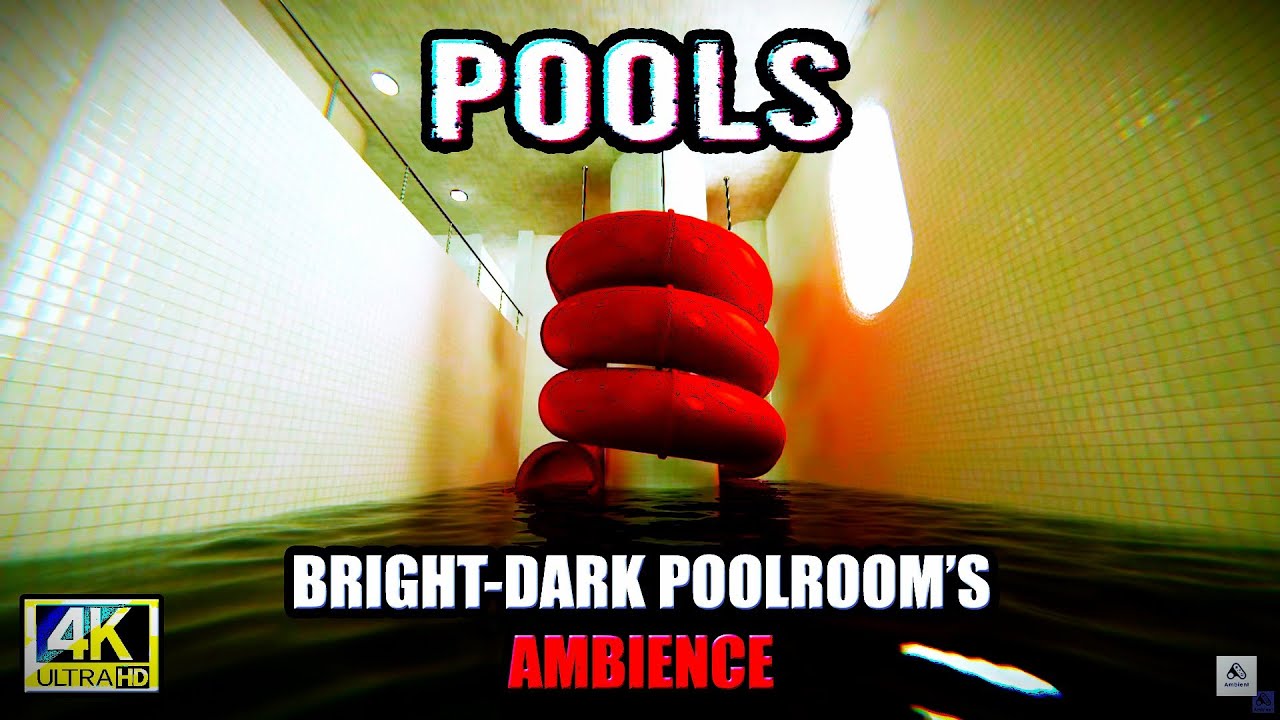 🌊 Backroom Pools | Bright & Dark Pool Areas + Slides | Eerie Ambience 🌊