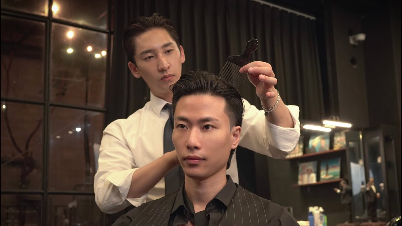 ASMR BARBER💈-1970's David bowie, ROCK AND Haircut Oldschool Style l 데이비드 보위 글램록 올드스쿨 헤어스타일
