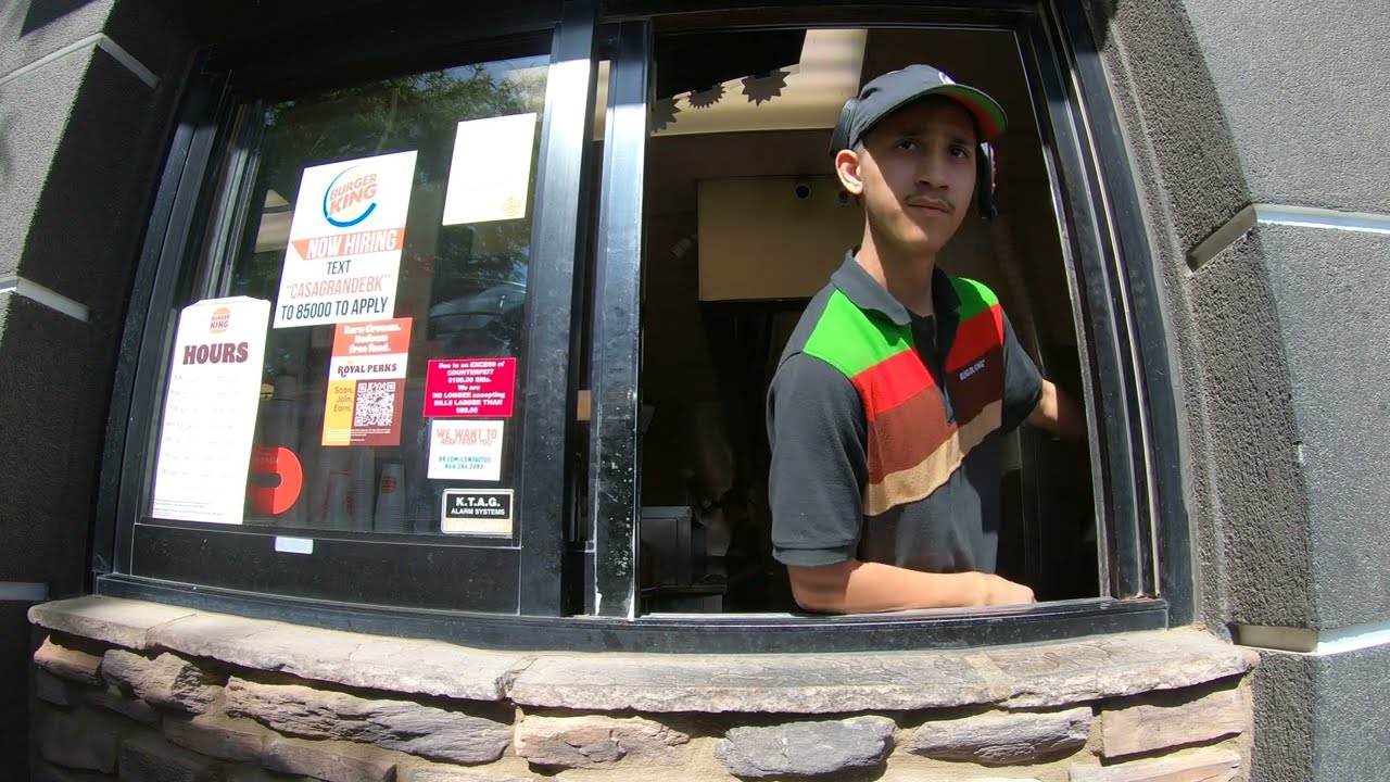 Burger King Drive Thru, Whopper Meal, Coke, Nuggets & French Toast Sticks, Casa Grande, Arizona, GFH