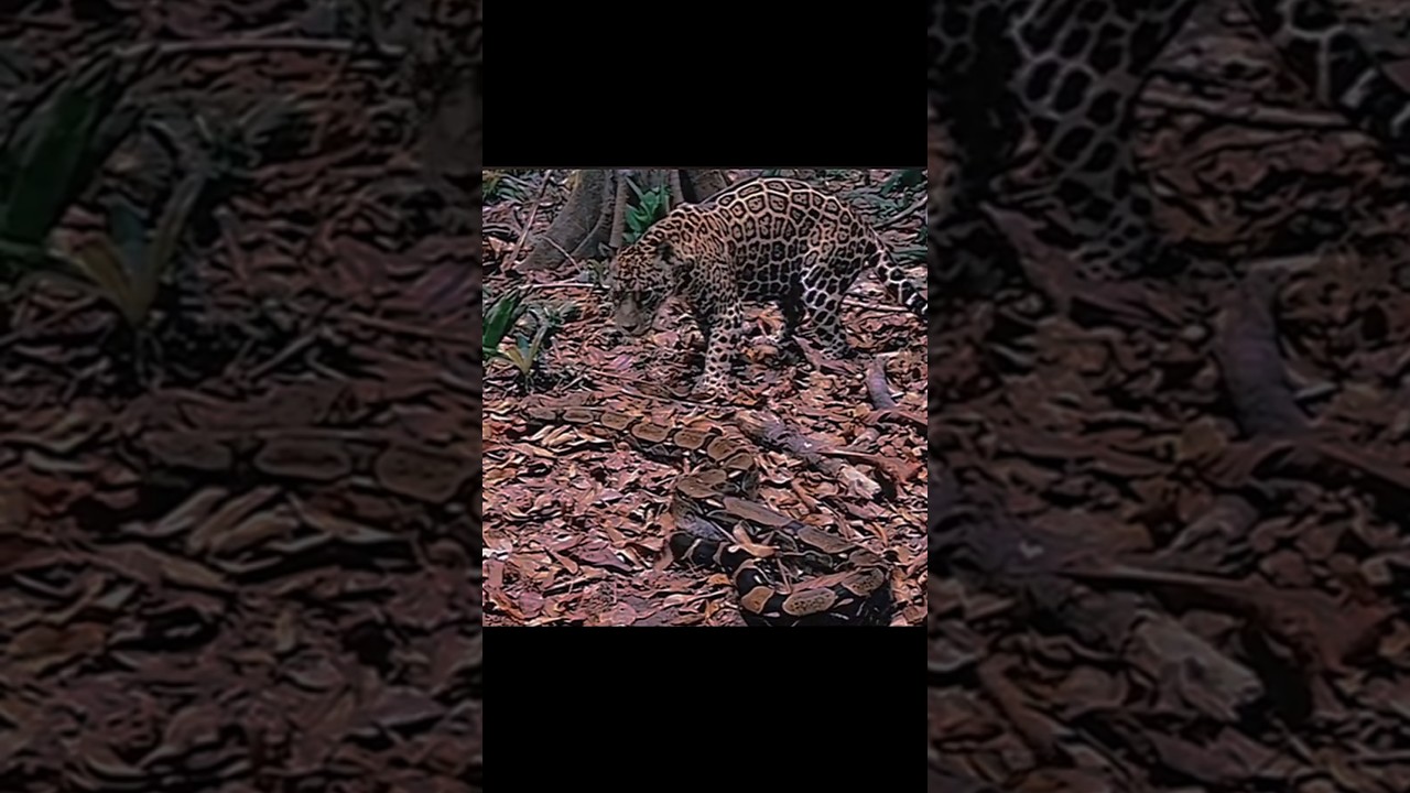 Encontro entre jiboia e onca pintada, veja oque aconteceu!