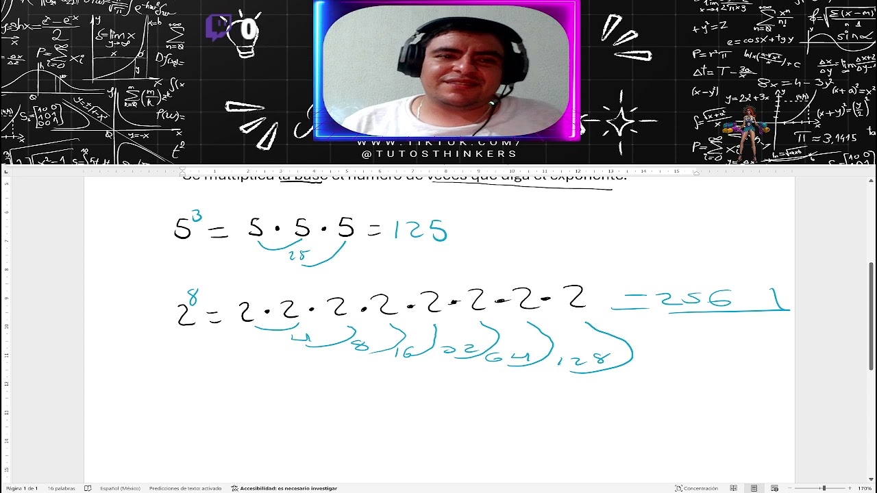 Stream Potencias #thinkers #maths #aritmetica #arithmetic #potencias #streamer #stream #streaming