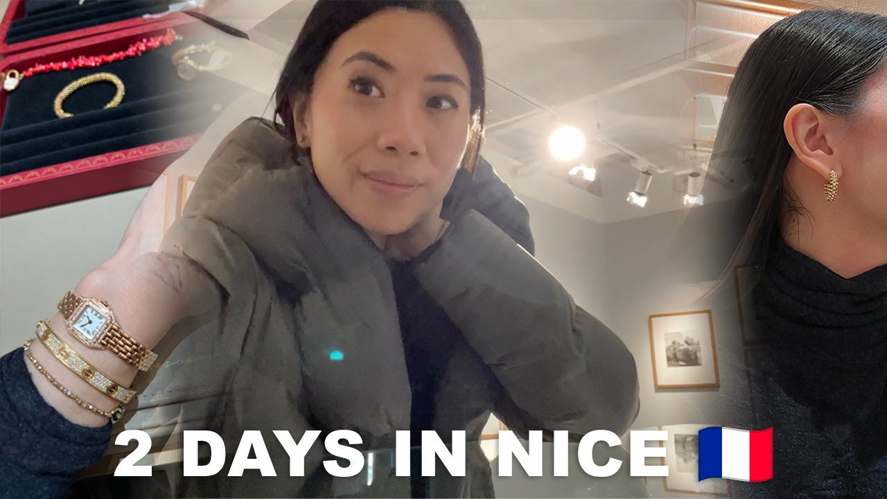 CARTIER TIFFANY LUXURY SHOPPING IN NICE, FRANCE | 2 DAY VLOG |  TOP SIGHTS | MUSEUM VINTAGE SHOPPING