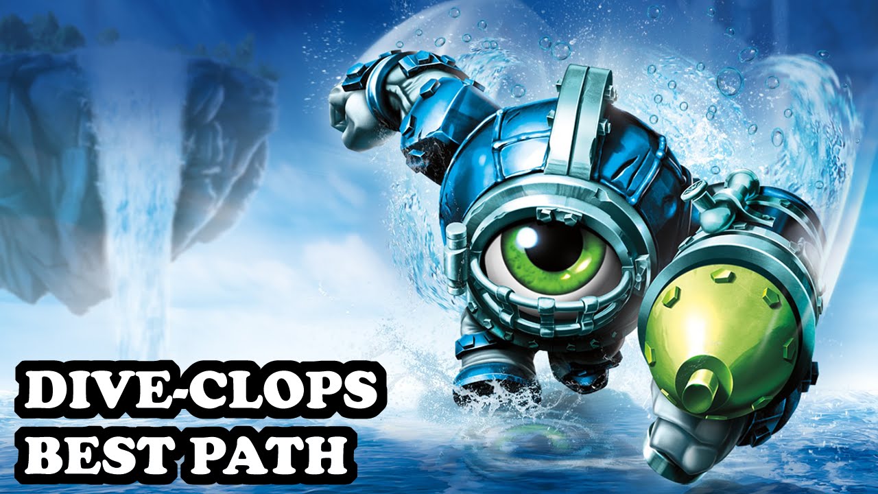 Skylanders Superchargers - Dive Clops - Dousing Dowser Path - BEST PATH - GAMEPLAY