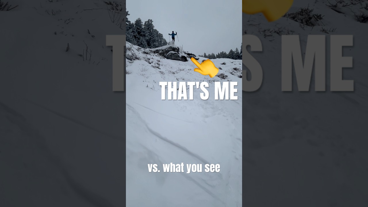 everything looks smaller on a gopro #sundayriver #ski #snowboarding #skiingfun