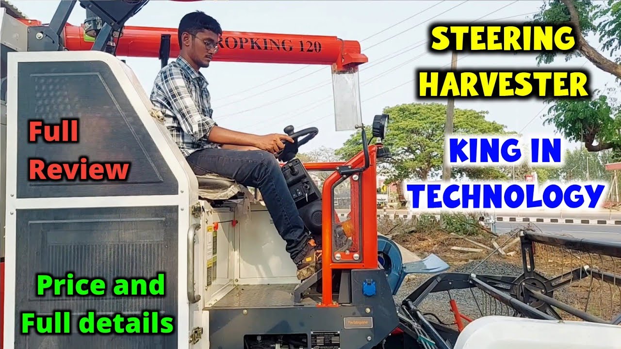 GREENFIELD CROPKING 120 Non-AC Track Steering Harvester Review | Price | Mileage | Telugu | BNR