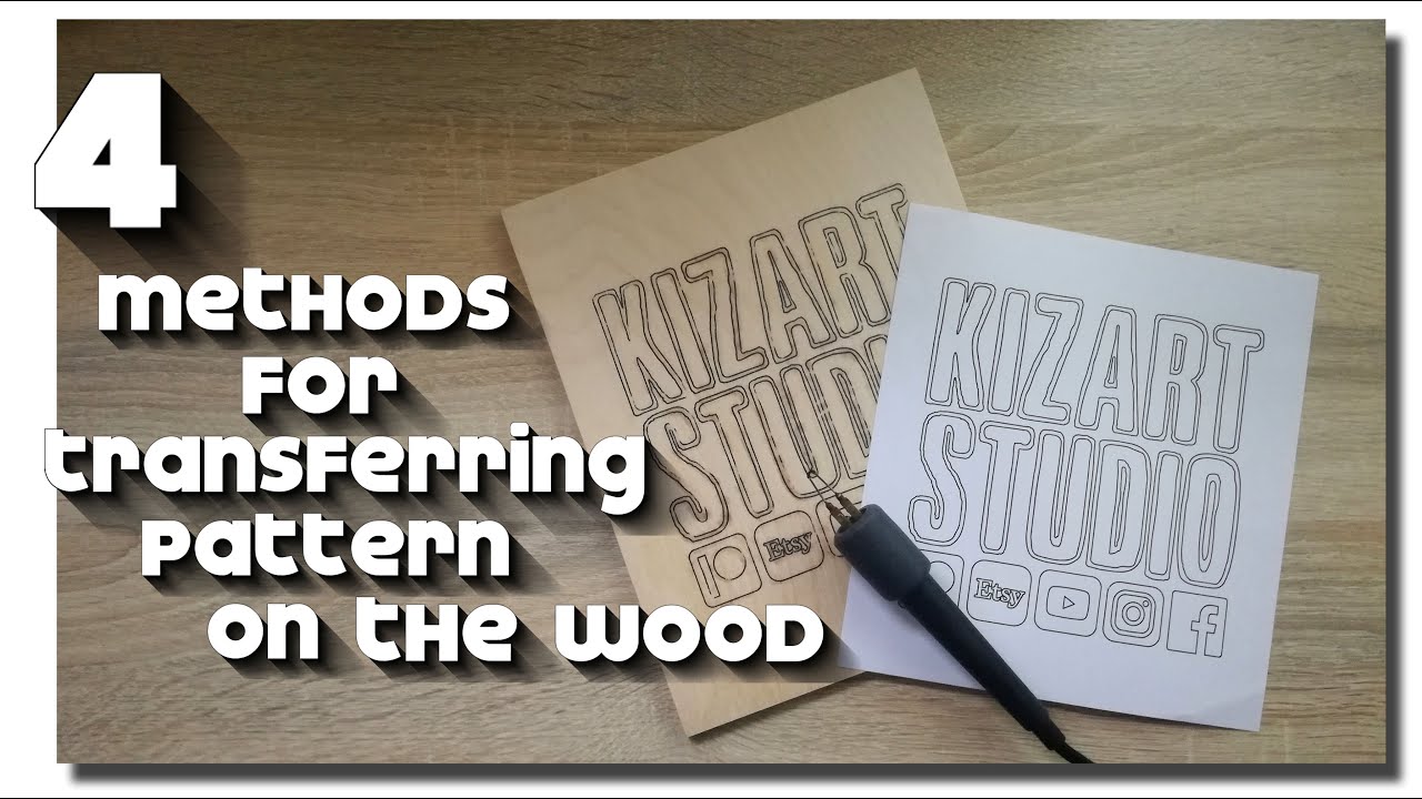 HOW-TO: 4 methods for transferring the stencil or pattern on the wood - PYROGRAPHY TIPS & TRICKS