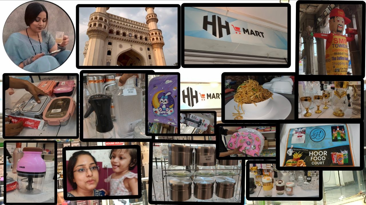 HH MART Hyderabad SHOPPING VLOGGING EATING Apne Hyderabad Charminar Me Sabse Sasta HH Mart 🏡