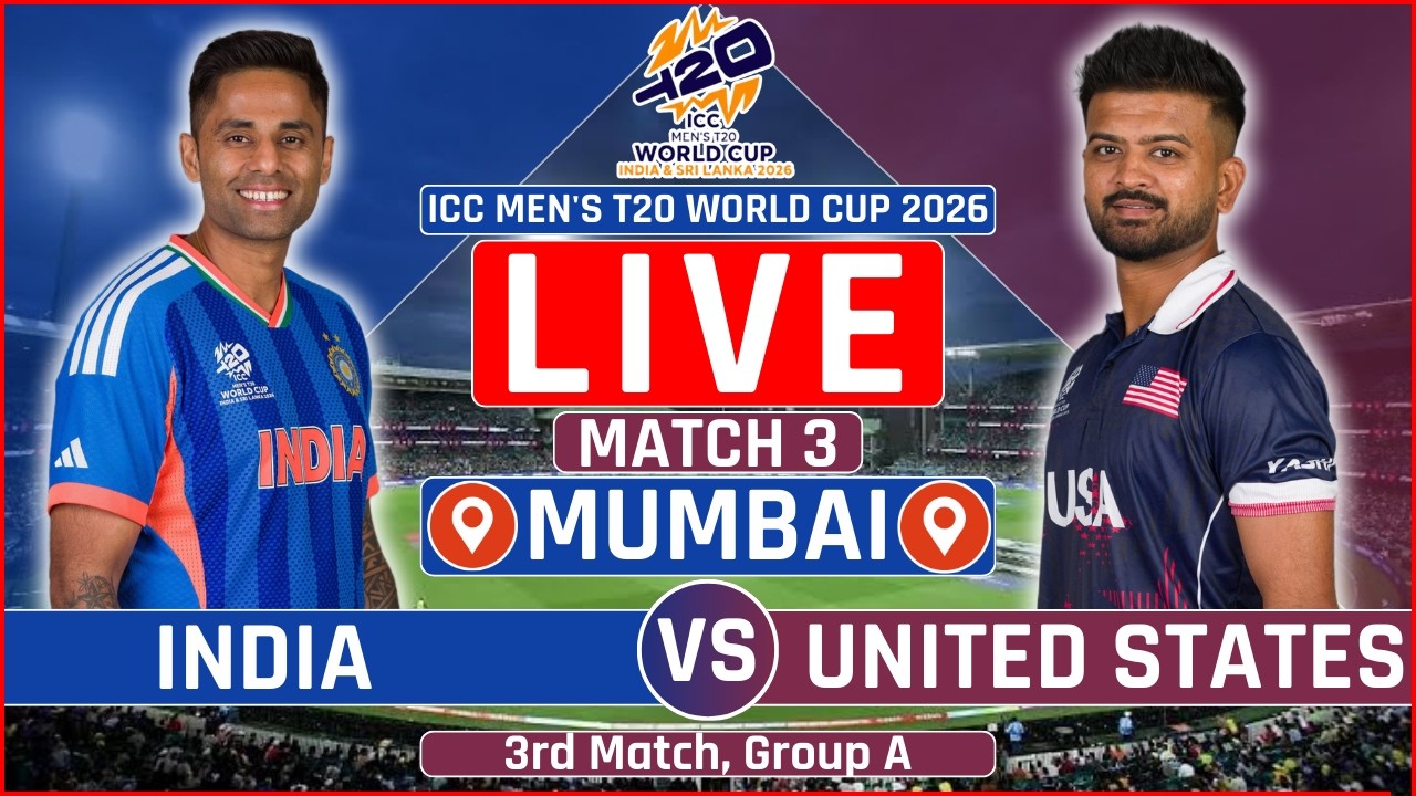 ICC T20 World Cup 2026 Live: IND vs USA Live | India vs United States of America Live Commentary