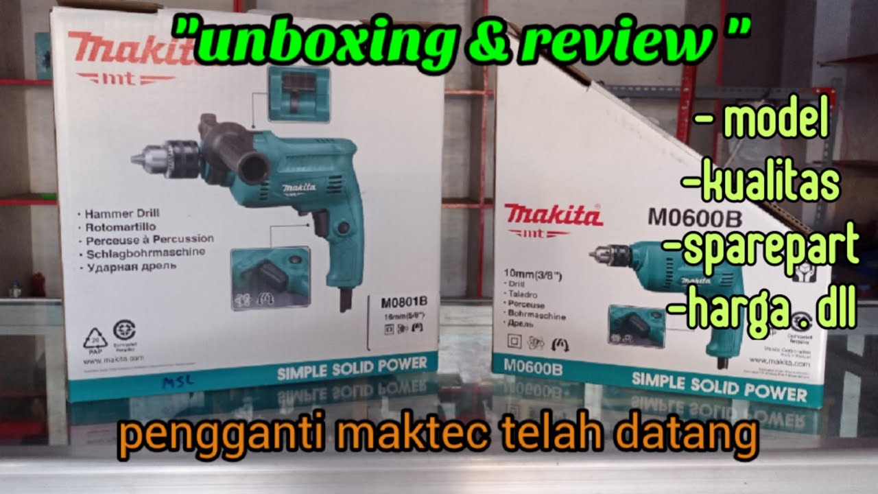 Review Bor Makita M0801B dan M0600