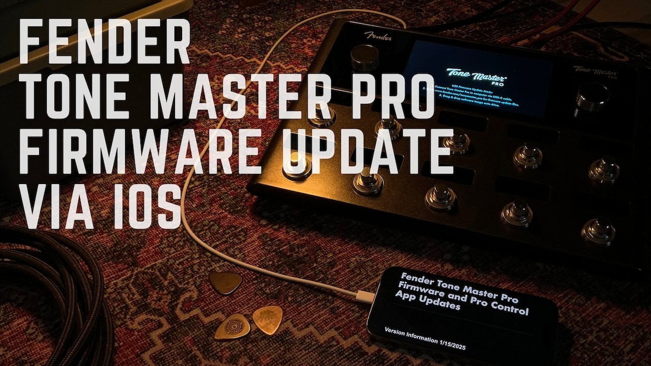How to Update Fender Tone Master Pro Firmware with iPhone or iPad (No Computer Needed!)