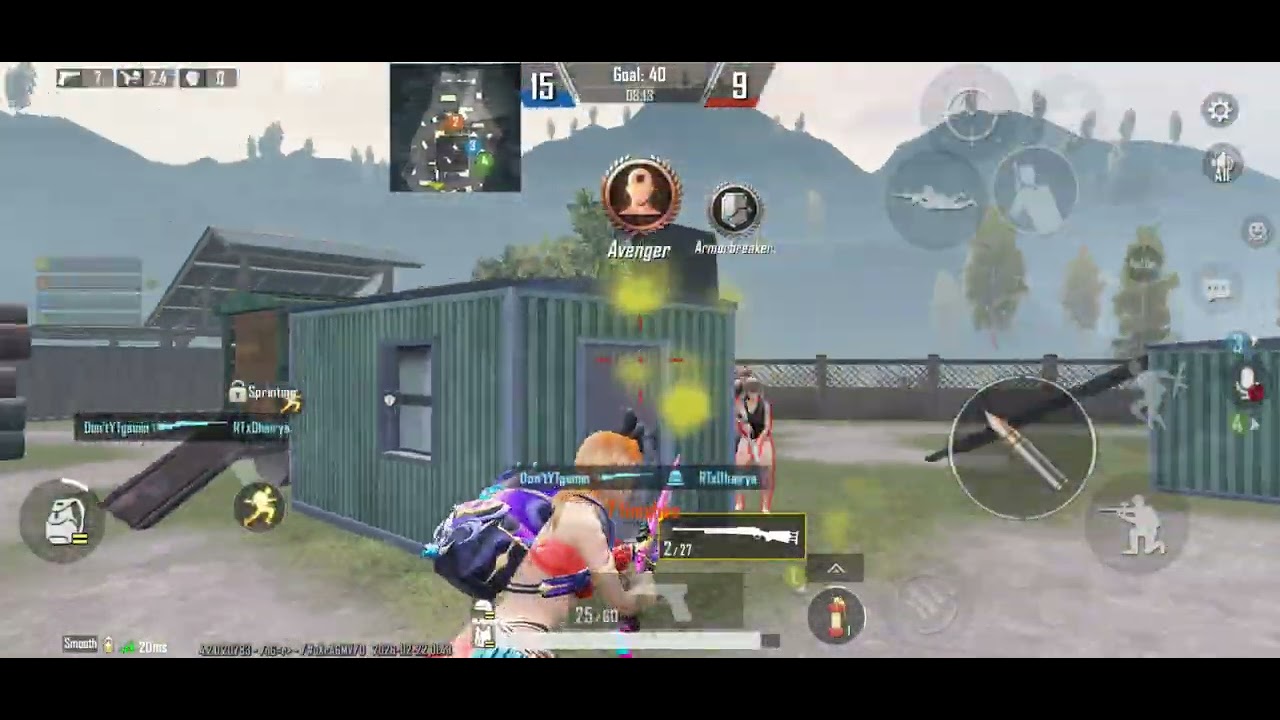 M24 just miss  gameplay 😢 #bgmi #game #bgmigameplay 