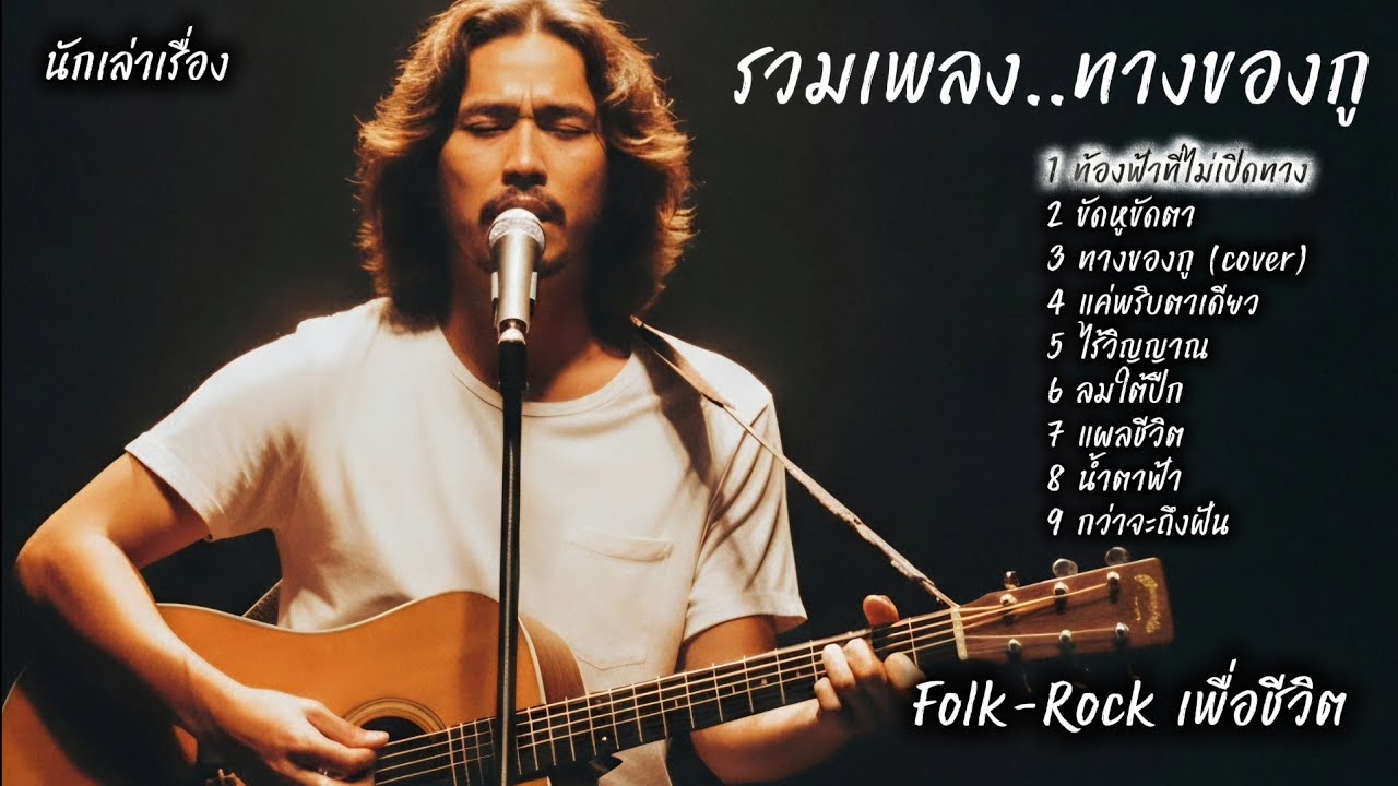 รวมเพลง Folk Rock เพื่อชีวิต -ทางของกู- รวม 9เพลง เพื่อชีวิต จาก นักเล่าเรื่อง