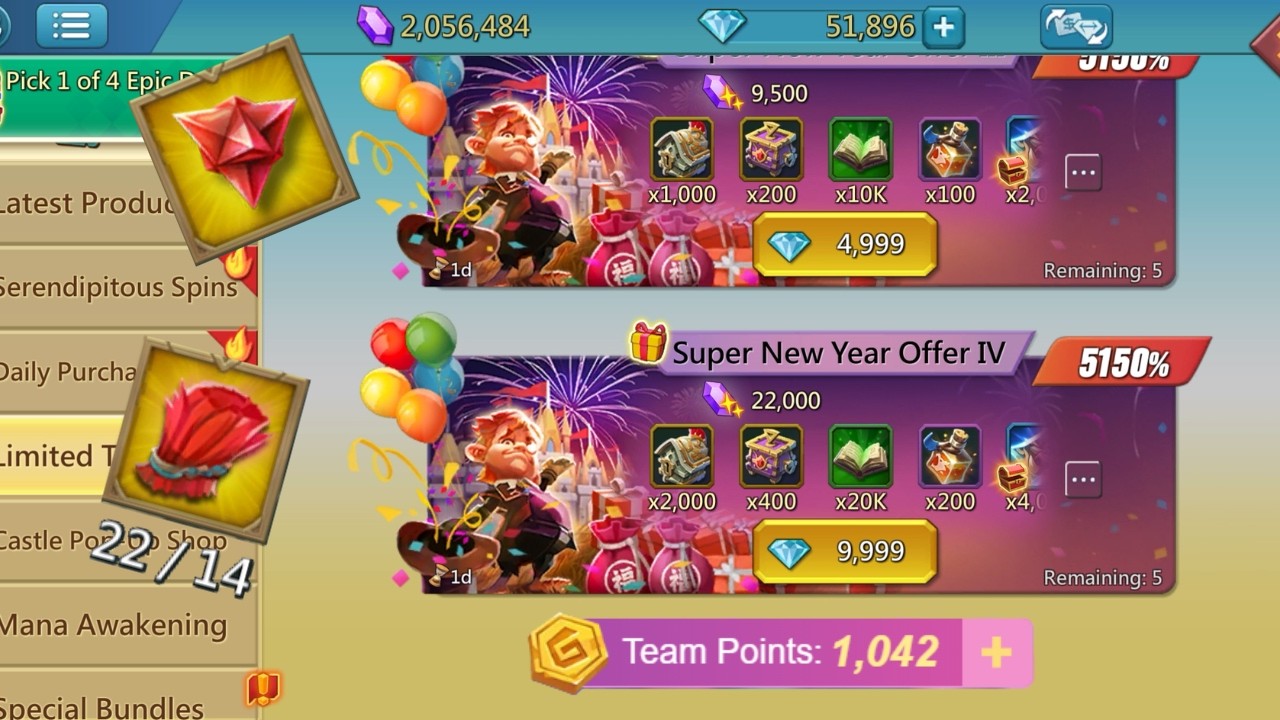 $1000 LIMITED PACK! 17.5K Champion chest opening! +2 ARMY JEWELS *MASSIVE UPGRADES* - Lords Mobile