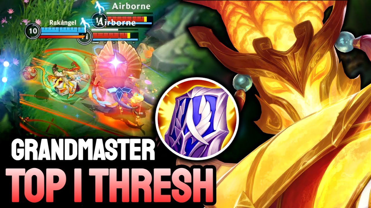 WILD RIFT THRESH - TOP 1 THRESH GAMEPLAY - GRANDMASTER RANKED