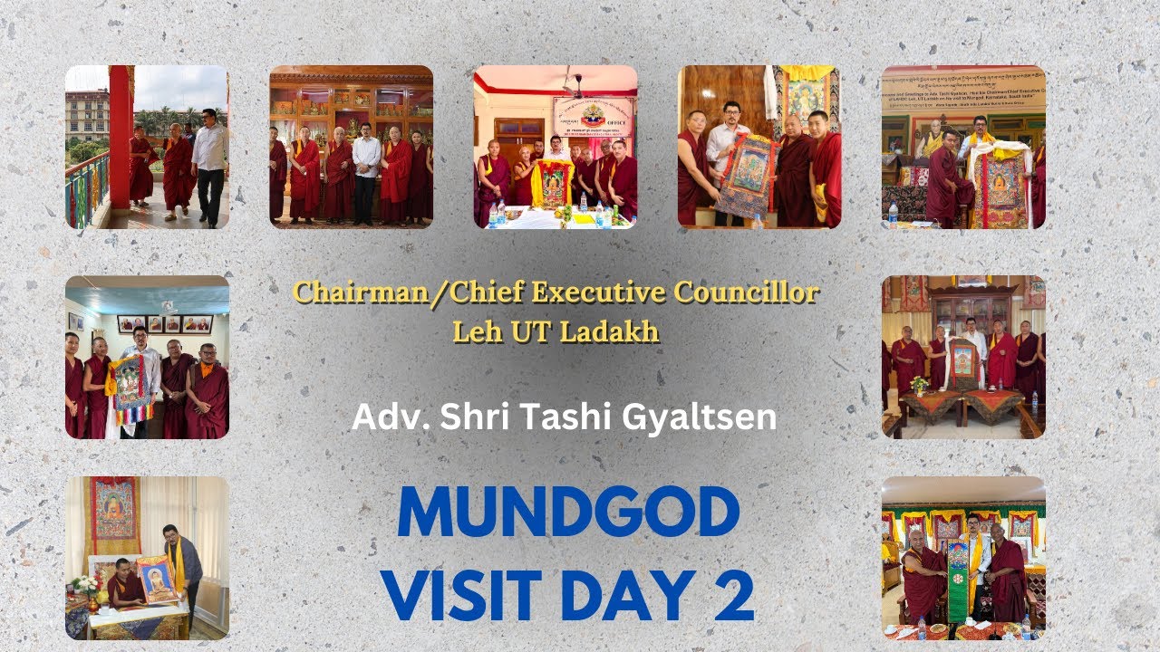 (Part 2) Adv Tashi Gyaltsen Chairman/Chief Executive Councillor Leh UT Ladakh visited Mundgod Day 2