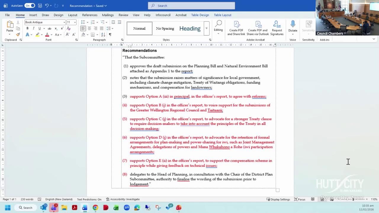 12 February 2026 District Plan Subcommittee meeting