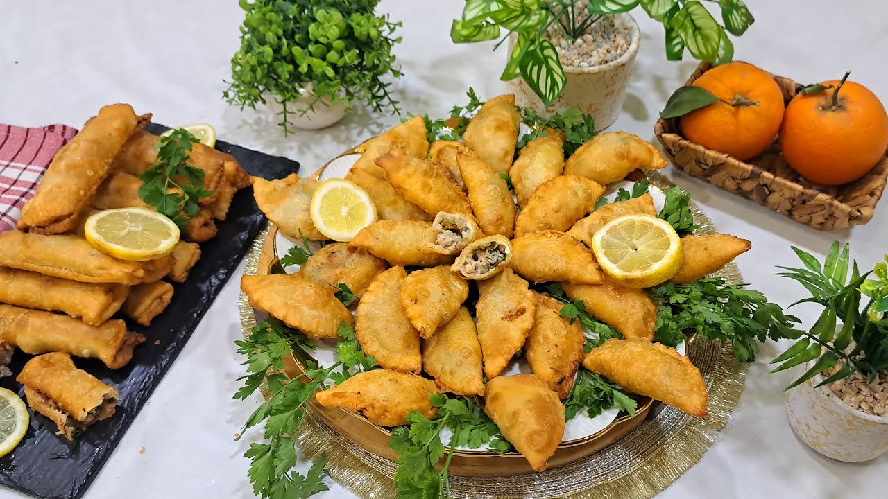 #وصفات_رمضان بوراك وصفة سريعة و بنينة  بحشو بنين 😋ما يشربش الزيت ، مقرمش ساهل ماهل لرمضان انشاءلله 🌙