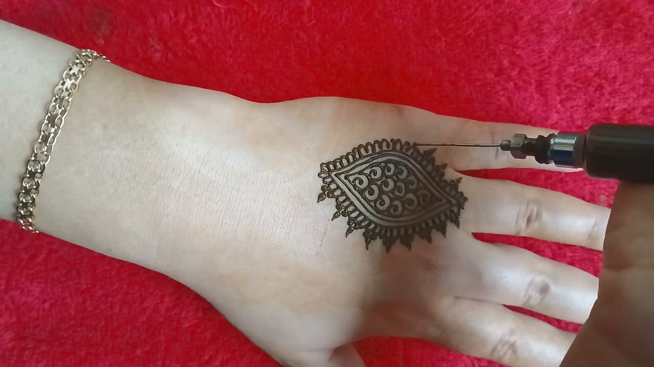 حناء سهلة وخفيفة للمبتدئات very easy and beautiful henna design