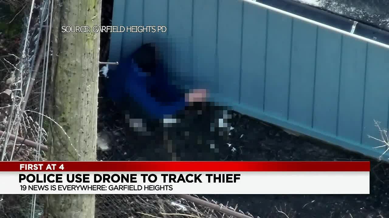 Garfield Heights police use drone technology to track car thief