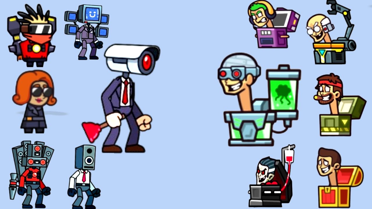 Skibidi Toilet  Cartoon Edition - Merge Bxman Mafia Battle, Max Level Gameplay,