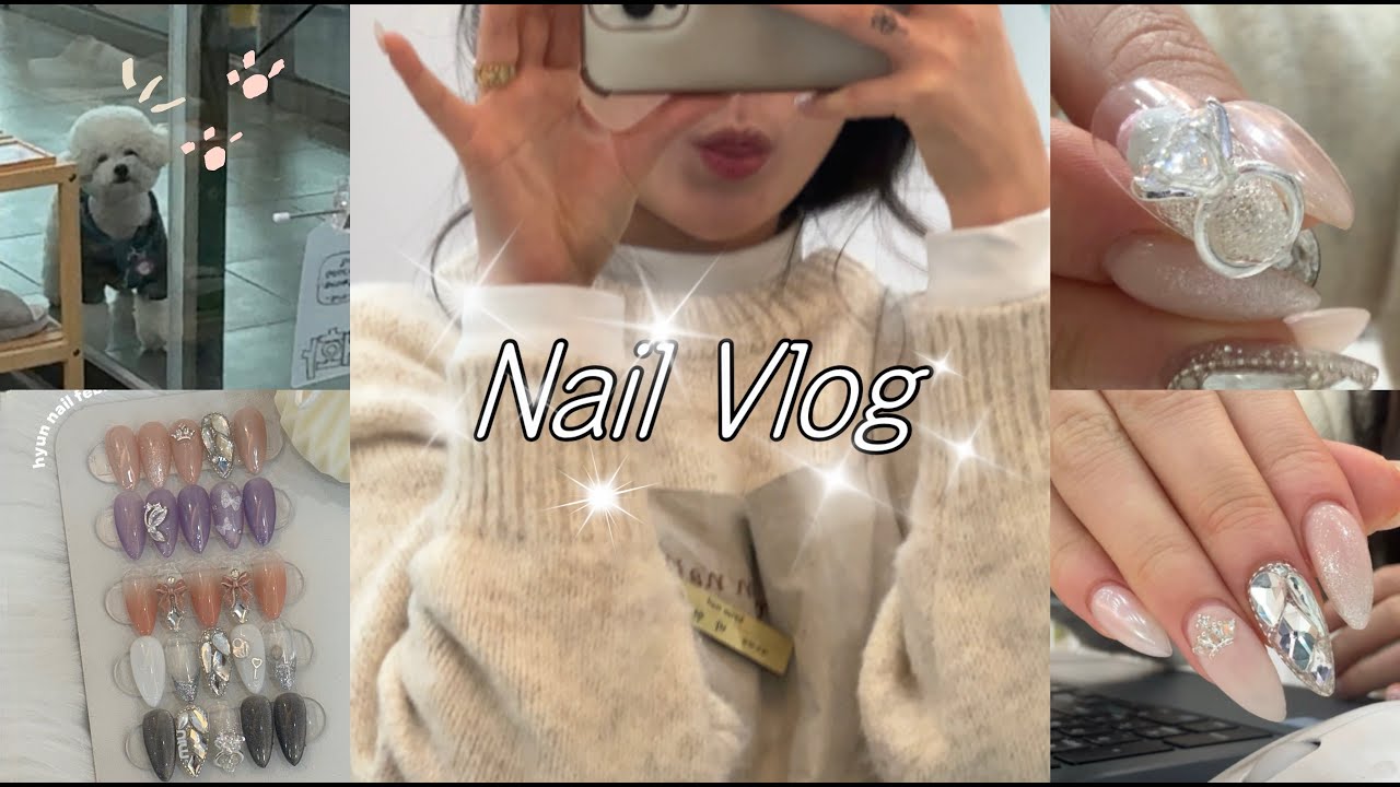 설날 연휴에 일하는 1인 네일샵✨ | 자석젤 시술영상 | 네일샵 브이로그🔥 | 이달의아트 만드는 과정 | vlog