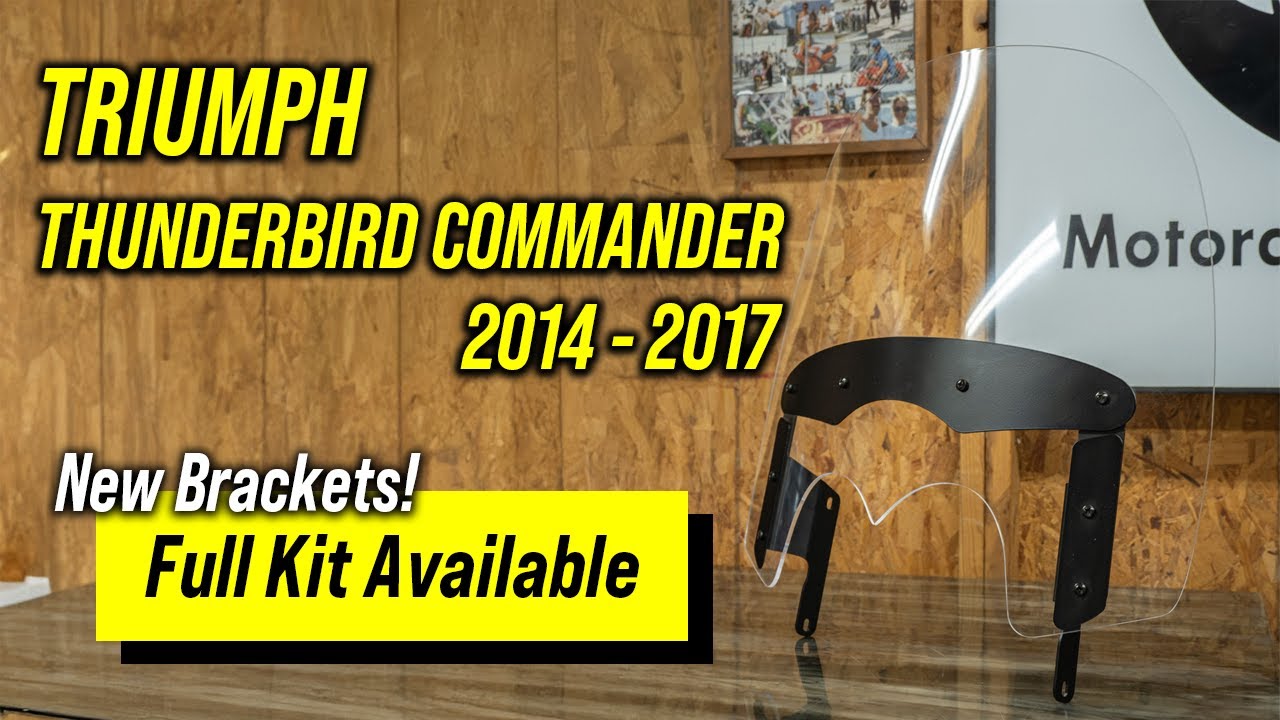 Triumph Thunderbird Commander - New Brackets & Windshield!! #triumph
